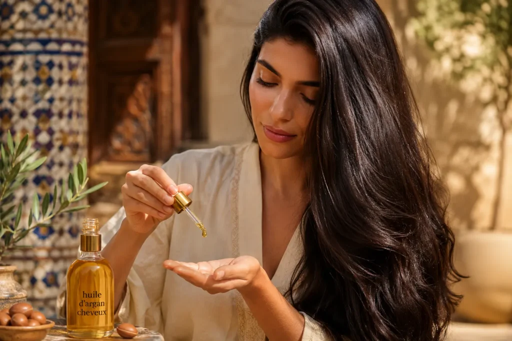 huile d'argan cheveux