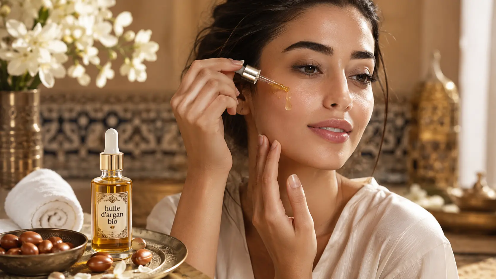 huile argan pour visage